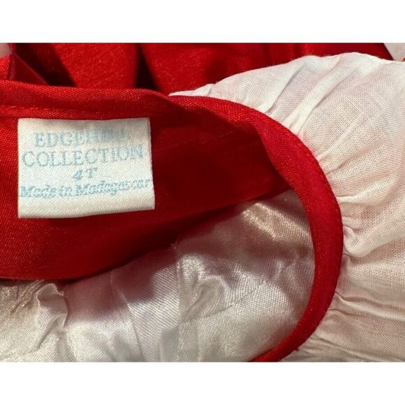 EDGEHILL COLLECTION GIRLS DRESS Polyester CHRISTMAS HOLIDAY RED SIZE 4T NWT - Picture 10 of 11